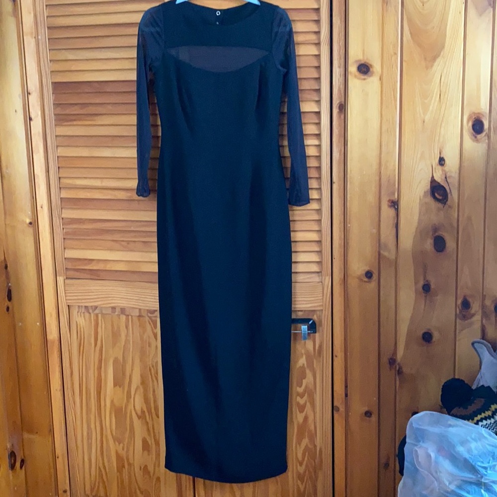 Andrea polizzi Beautiful design evening dress long sleeves nice collar